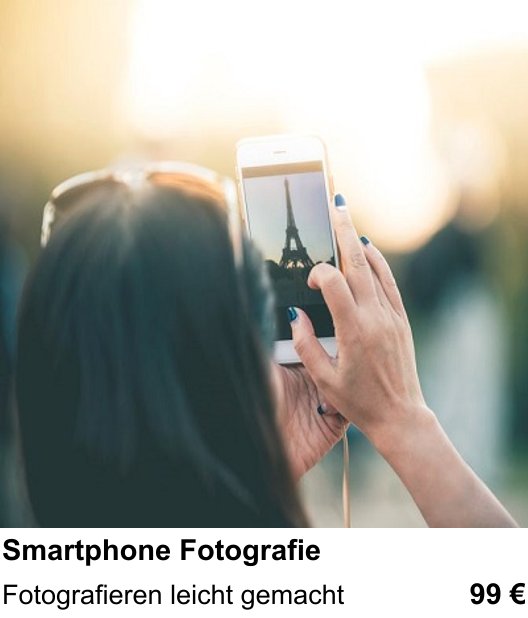 Fotoworkshop in Ingolstadt über Smartphone Fotografie: Fotografieren leicht gemacht