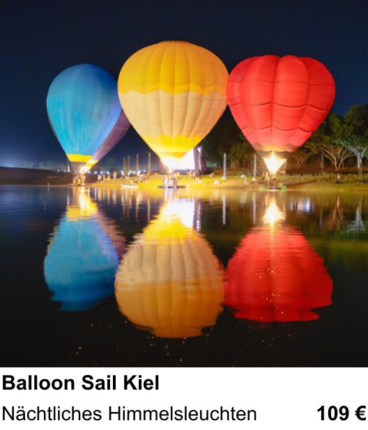 Fortgeschrittener Foto-Workshop zu Balloon Sail Kiel: Nächtliches Himmelsleuchten