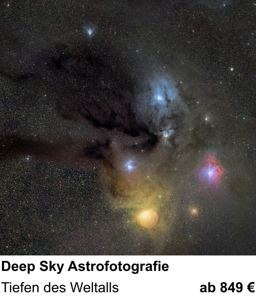 Fortgeschrittener Foto-Workshop zu Deep Sky Astrofotografie: Tiefen des Weltalls