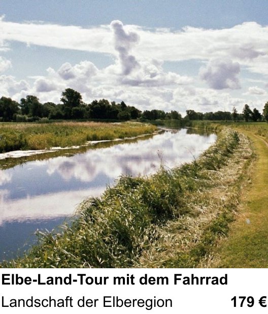 Fortgeschrittener Foto-Workshop zu Elbe-Land-Tour mit dem Fahrrad: Landschaft der Elberegion