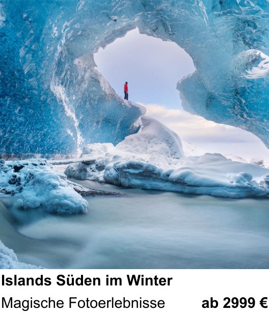 Fortgeschrittener Foto-Workshop zu Islands Süden im Winter: Magische Fotoerlebnisse