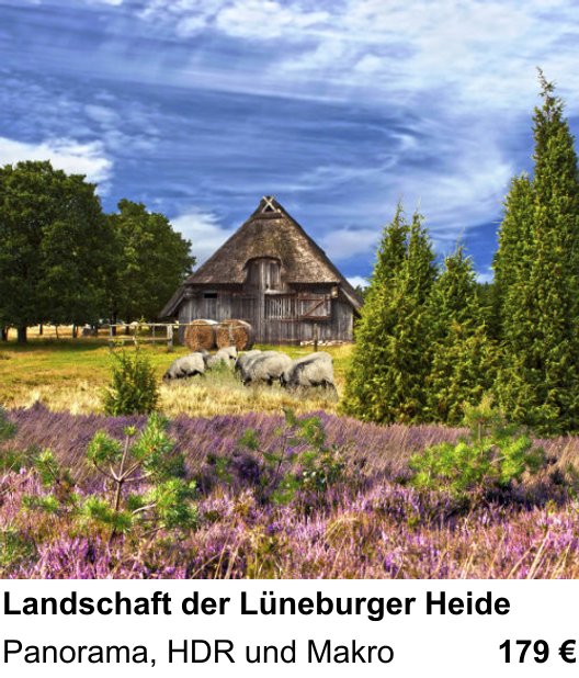 Fortgeschrittener Foto-Workshop zu Landschaft der Lüneburger Heide: Panorama, HDR und Makro