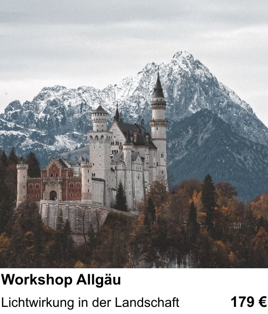 Fortgeschrittener Foto-Workshop zu Workshop Allgäu: Lichtwirkung in der Landschaft